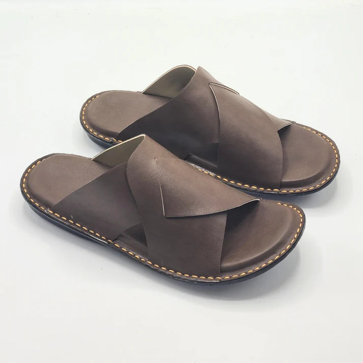 Handmade Slippers (Soft Sole Coffee)