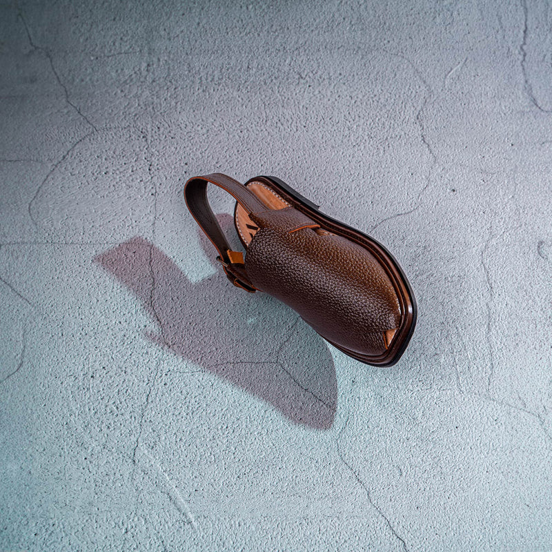 VC Signature Chappal - Coffee